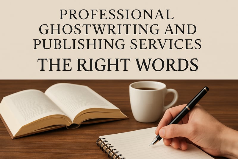 Professional ghostwriting and publishing services at The Right Words